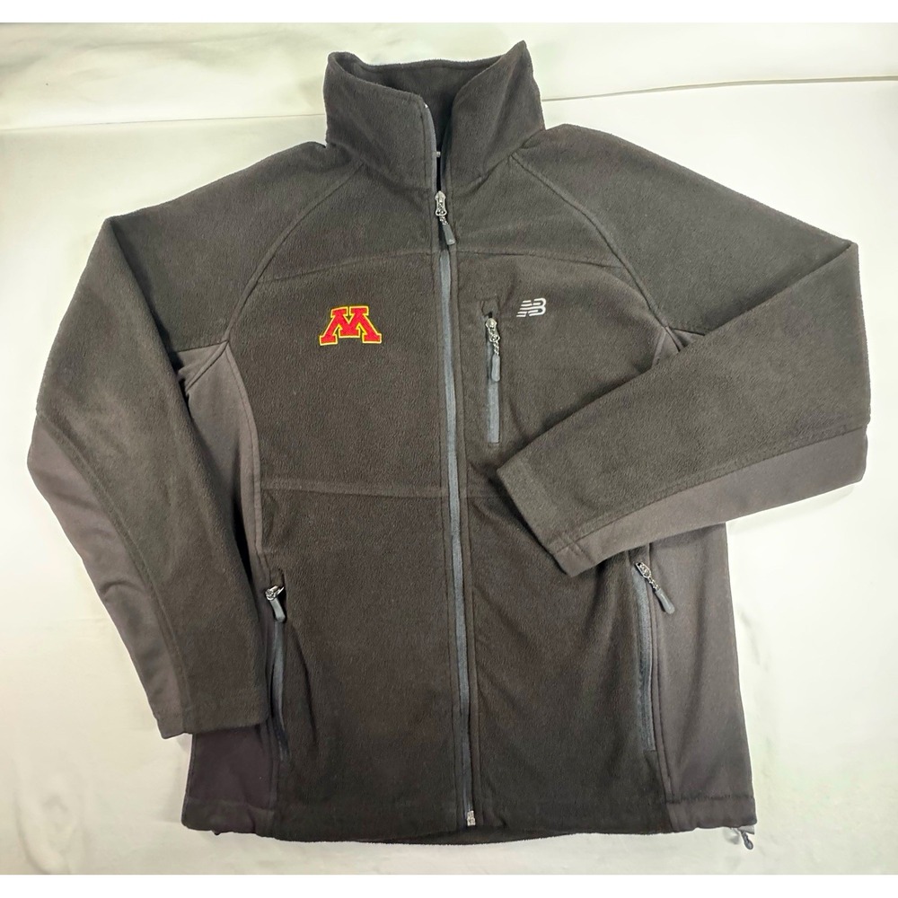 New Balance Minnesota Golden Gophers Men's Hockey Full Zip Fleece Jacket Black S